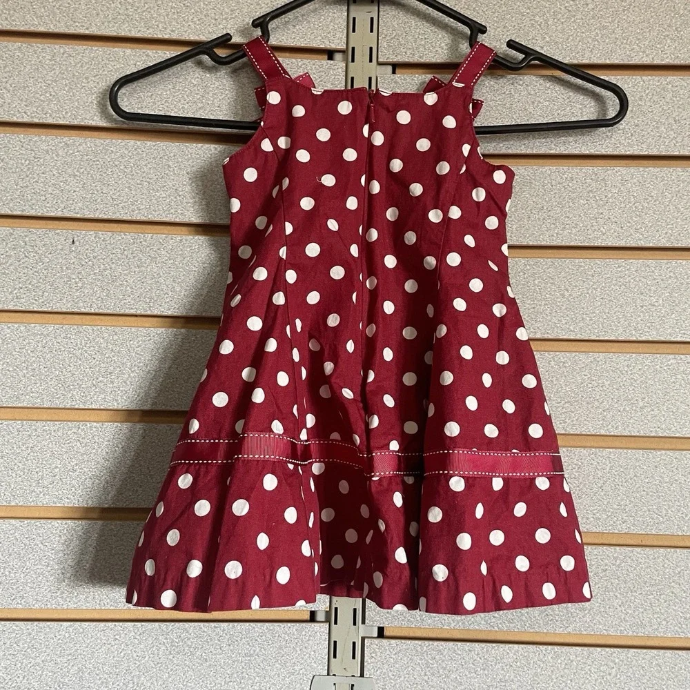 VTG Gymboree Red White‎ Polk A Dot Sundress 12 18 Months 2005 Line EUC